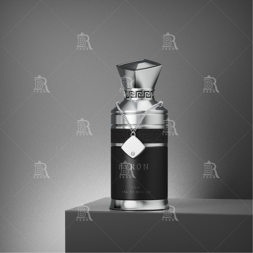 Byron 100ml Perfume Bottle &ndash; Teal & Gold Geometric Luxury Fragrance Container