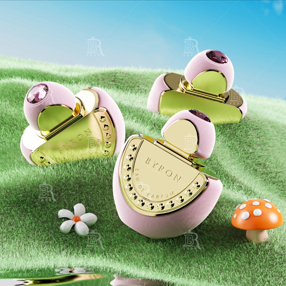 Byron 100ml Golden Mushroom Perfume Bottles &ndash; Whimsical Forest Fantasy Scent Collection