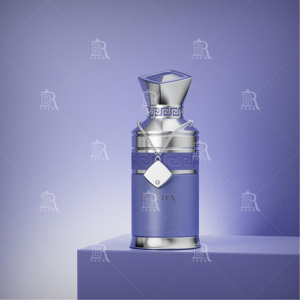 Byron 100ml Perfume Bottle &ndash; Teal & Gold Geometric Luxury Fragrance Container