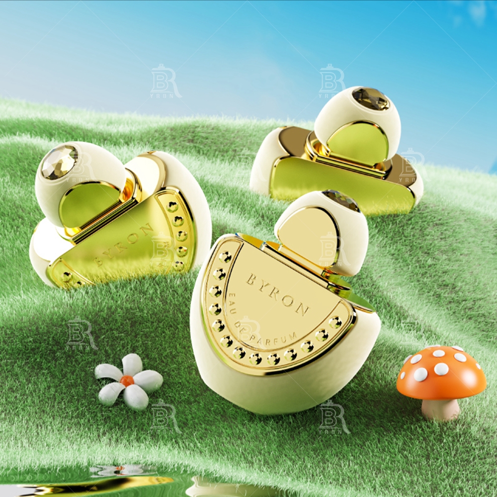 Byron 100ml Golden Mushroom Perfume Bottles &ndash; Whimsical Forest Fantasy Scent Collection