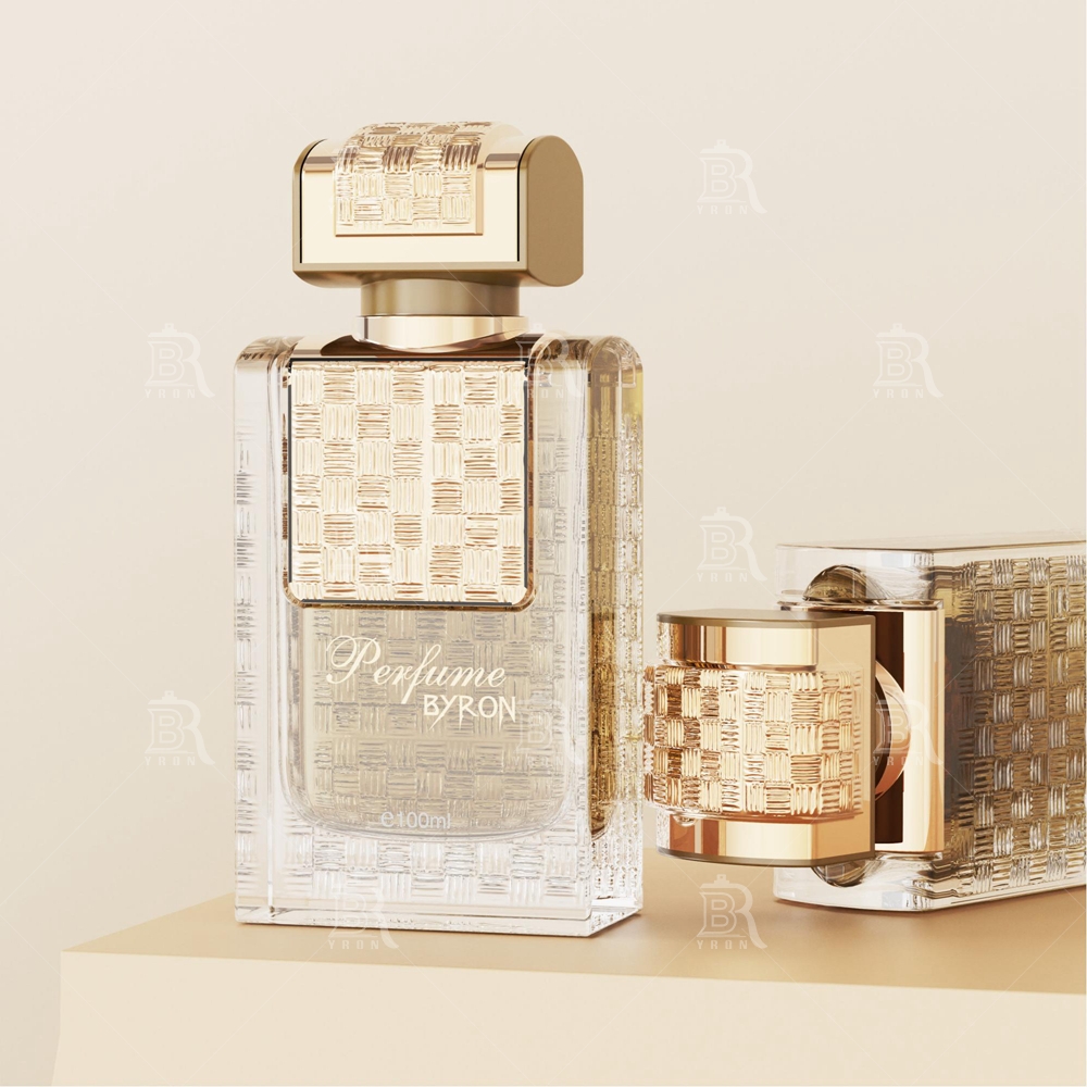 Byron 100ml Black Woven Texture Perfume Bottle &ndash; Sophisticated Matte Finish Fragrance