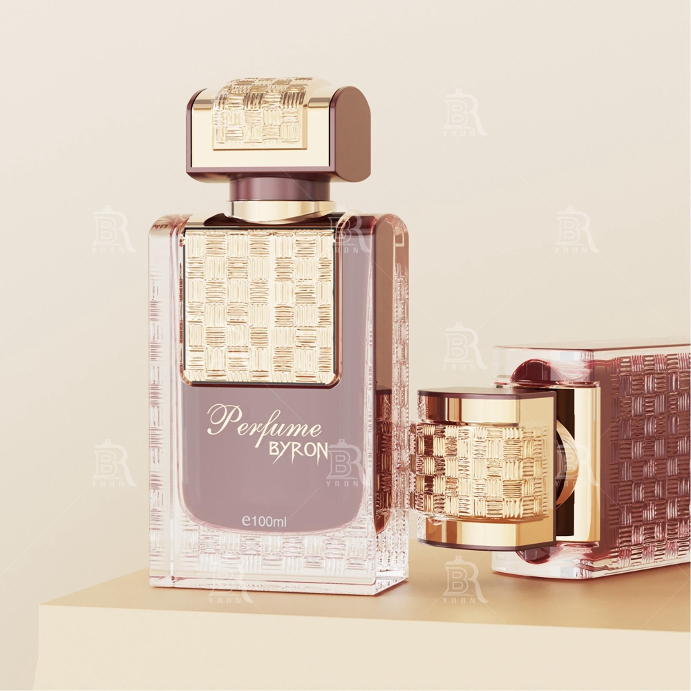 Byron 100ml Black Woven Texture Perfume Bottle &ndash; Sophisticated Matte Finish Fragrance