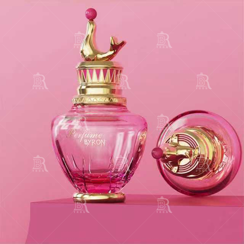 Byron 100ml Golden Swan Perfume Bottle &ndash; Regal Bird Motif Luxury Fragrance Vessel