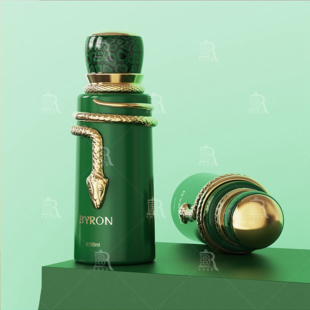 Byron 100ml Red Snake Wrap Perfume Bottle &ndash; Bold Serpent Motif Elegant Fragrance Jar