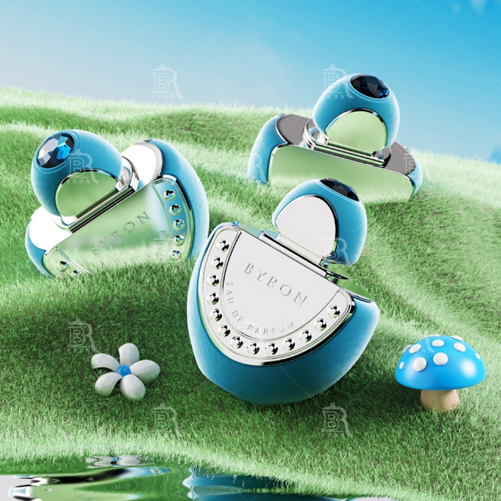 Byron 100ml Golden Mushroom Perfume Bottles &ndash; Whimsical Forest Fantasy Scent Collection