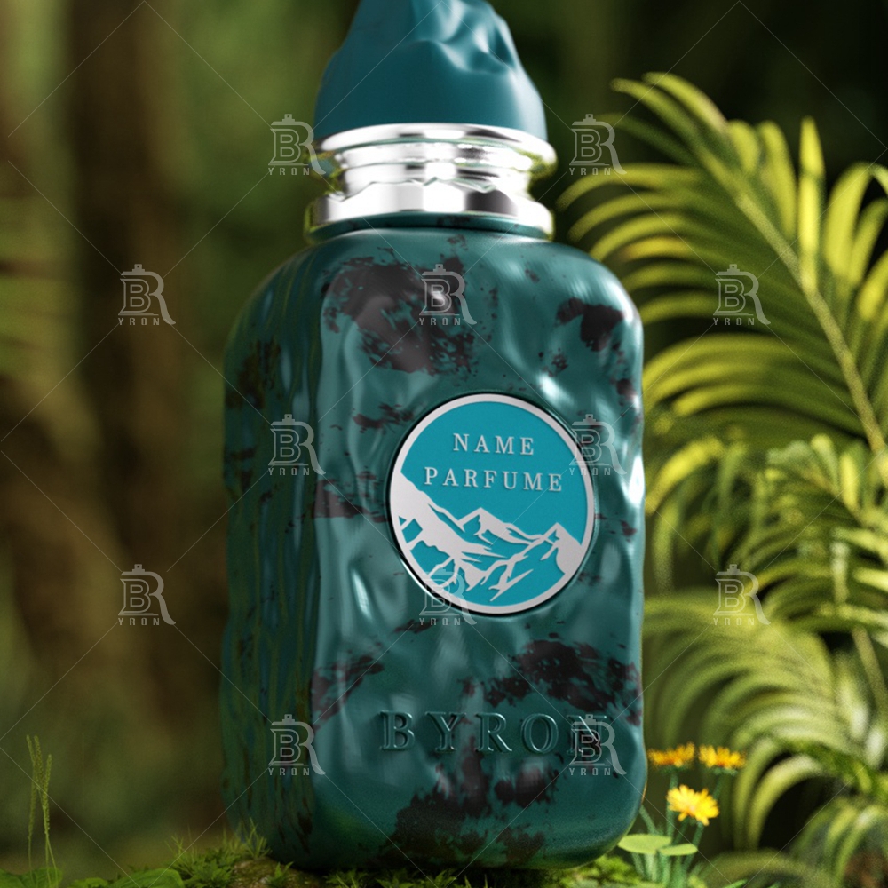 Byron 100ml Velvet Red Perfume Bottle &ndash; Plush Textured Luxury Fragrance with Gold Seal