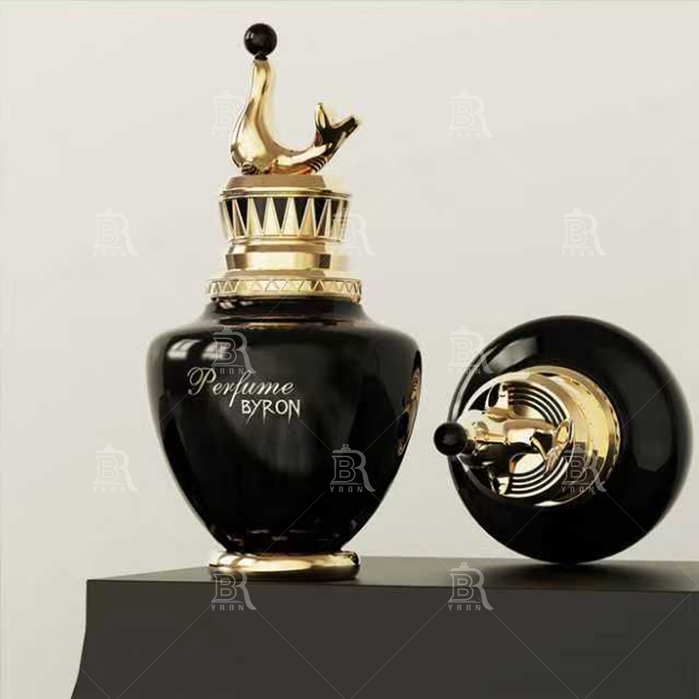 Byron 100ml Golden Swan Perfume Bottle &ndash; Regal Bird Motif Luxury Fragrance Vessel