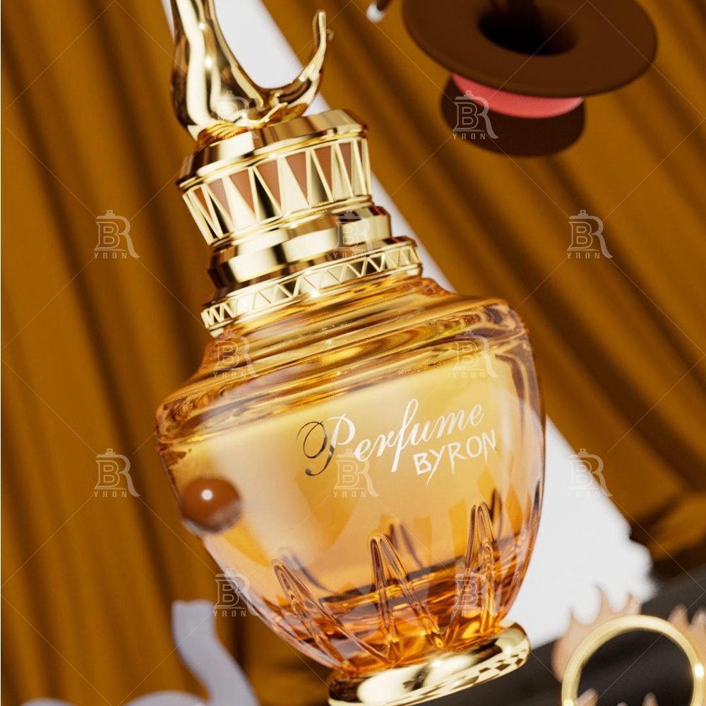 Byron 100ml Golden Swan Perfume Bottle &ndash; Regal Bird Motif Luxury Fragrance Vessel