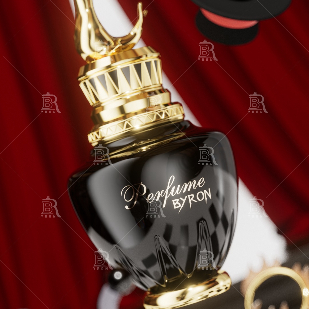 Byron 100ml Golden Swan Perfume Bottle &ndash; Regal Bird Motif Luxury Fragrance Vessel