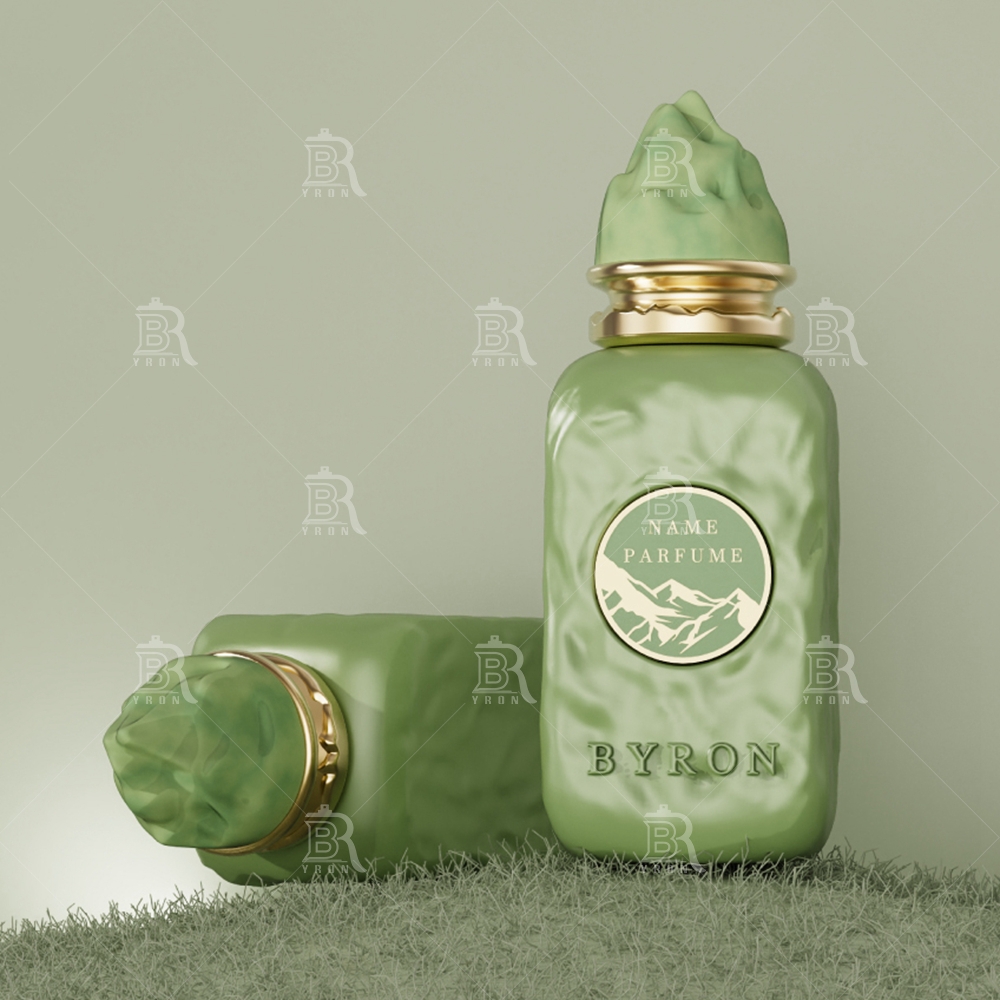 Byron 100ml Velvet Red Perfume Bottle &ndash; Plush Textured Luxury Fragrance with Gold Seal