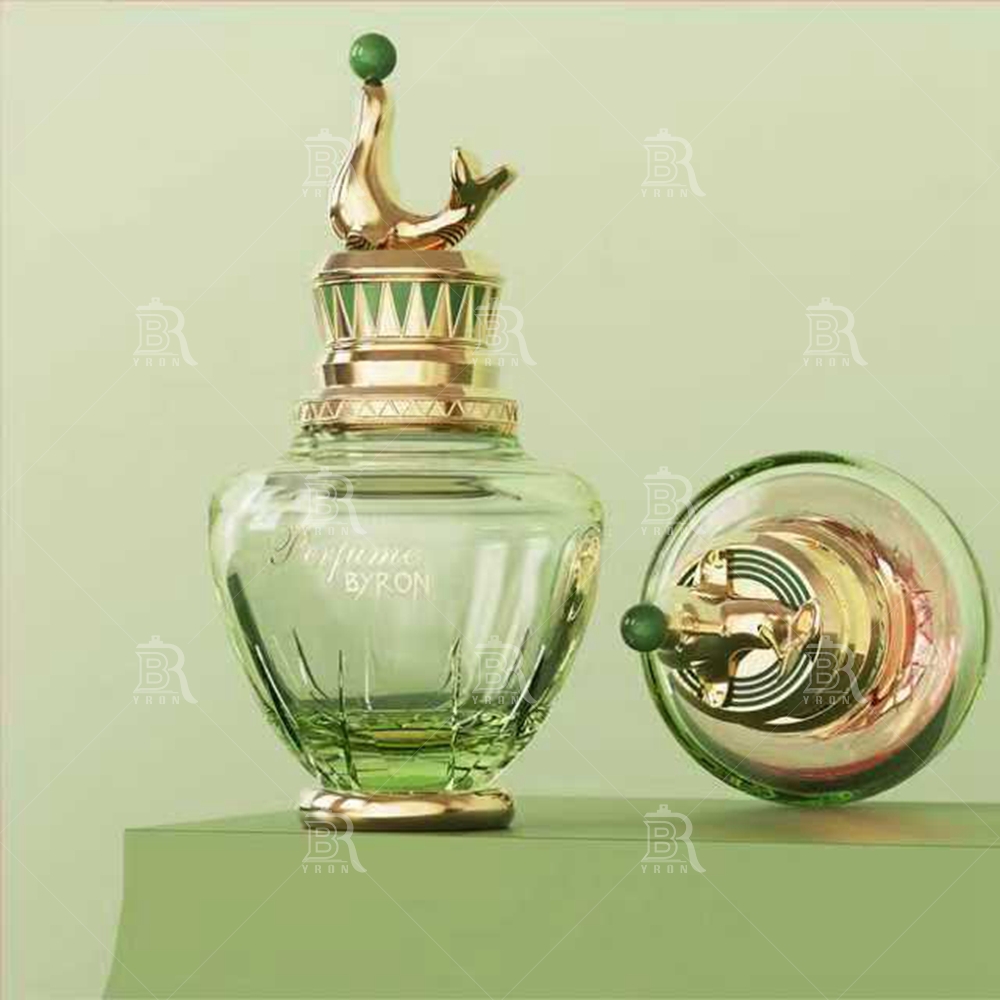 Byron 100ml Golden Swan Perfume Bottle &ndash; Regal Bird Motif Luxury Fragrance Vessel