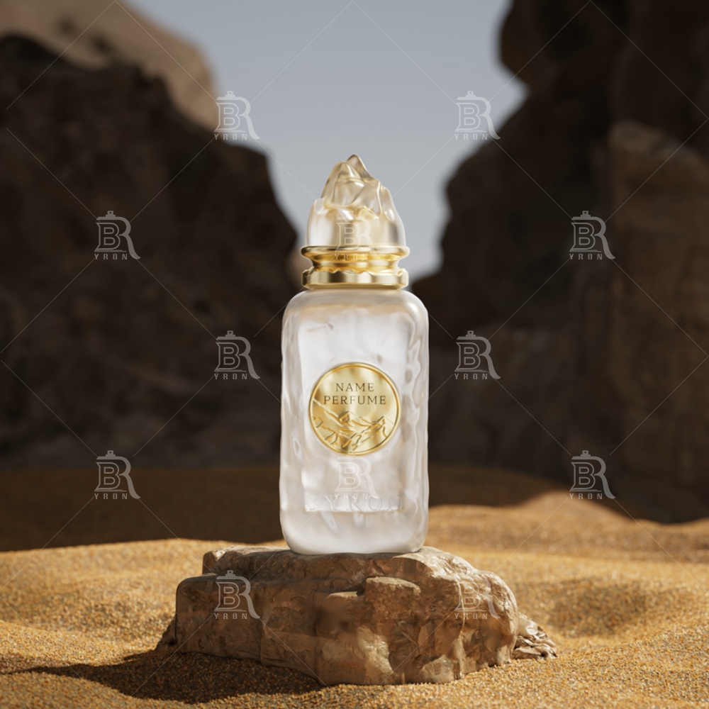 Byron 100ml Velvet Red Perfume Bottle &ndash; Plush Textured Luxury Fragrance with Gold Seal