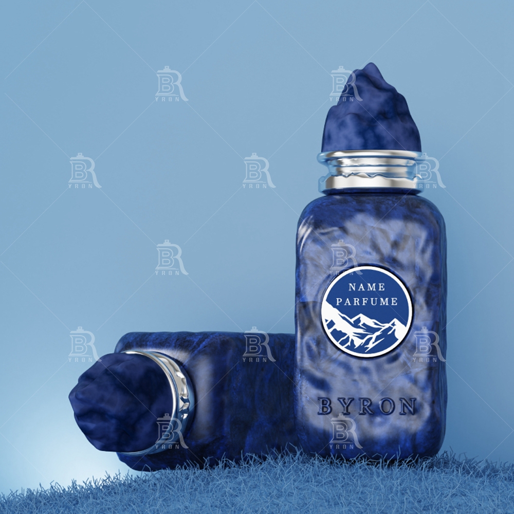 Byron 100ml Velvet Red Perfume Bottle &ndash; Plush Textured Luxury Fragrance with Gold Seal