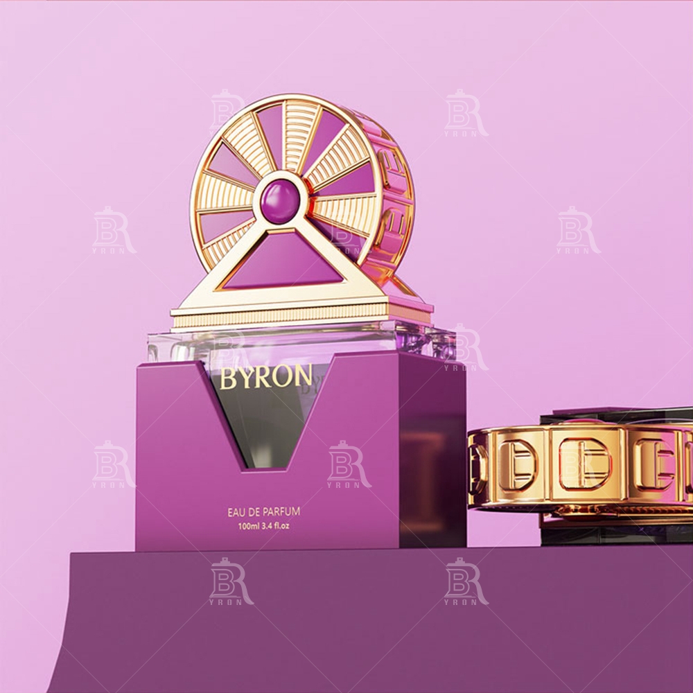 Byron 100ml Red Ferris Wheel Perfume Bottle &ndash; Carnival-Themed Luxury Scent Vessel