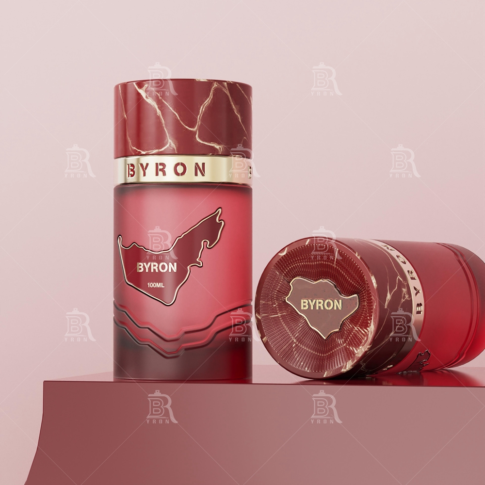 Byron 100ml Marble Green Perfume Bottle &ndash; Nature-Inspired Stone Texture Fragrance Jar