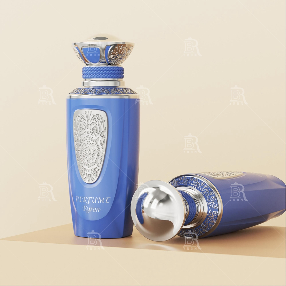 Byron 100ml Yellow Embossed Perfume Bottle &ndash; Royal Gold Accent Classic Luxury Design