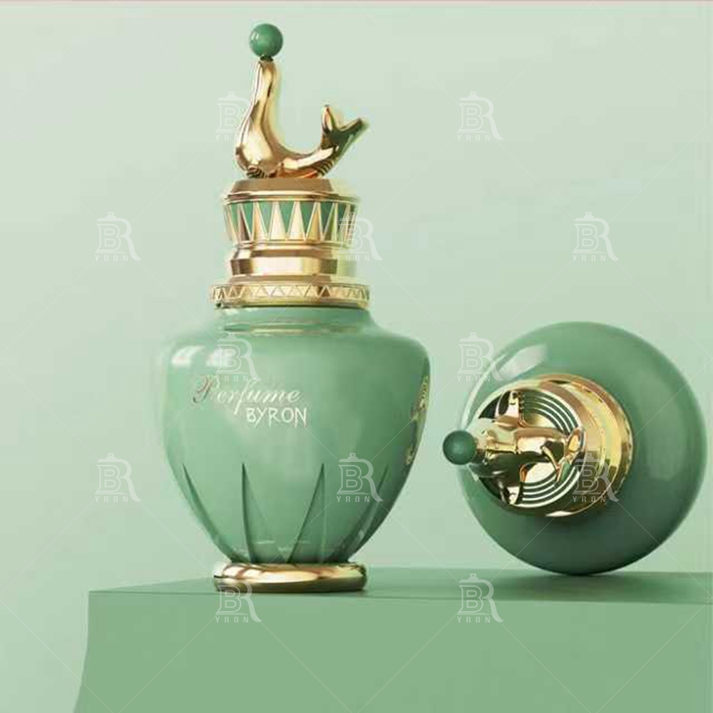 Byron 100ml Golden Swan Perfume Bottle &ndash; Regal Bird Motif Luxury Fragrance Vessel