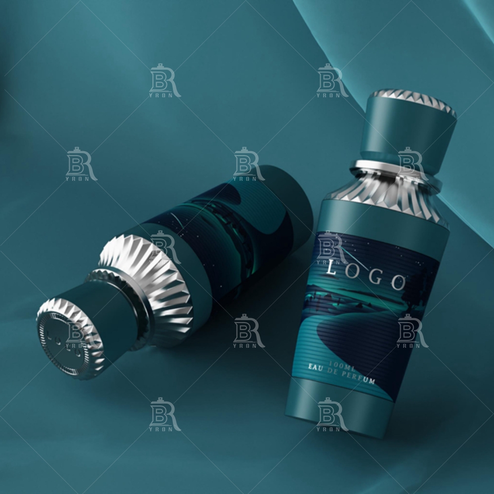 Byron 100ml Amber Gradient Perfume Bottle &ndash; Warm Sunset Tone Luxury Glass Design