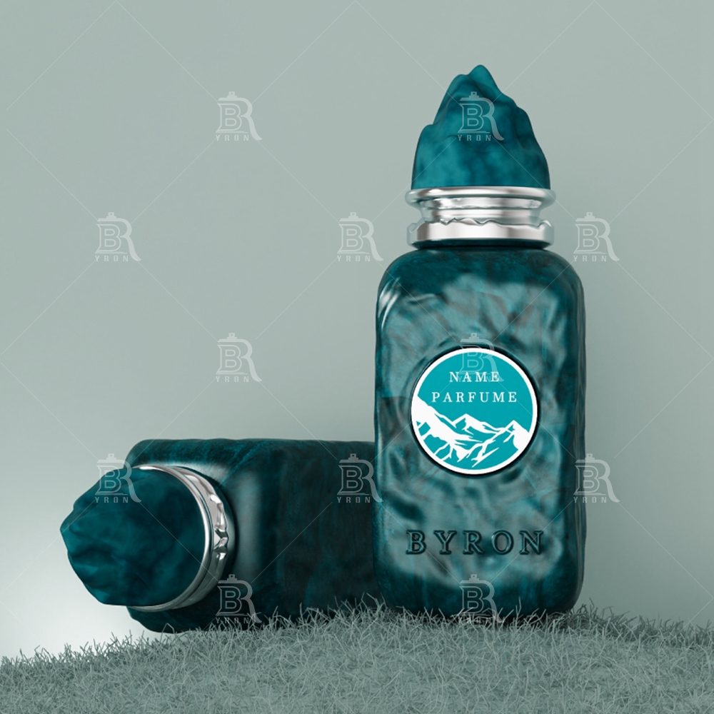 Byron 100ml Velvet Red Perfume Bottle &ndash; Plush Textured Luxury Fragrance with Gold Seal