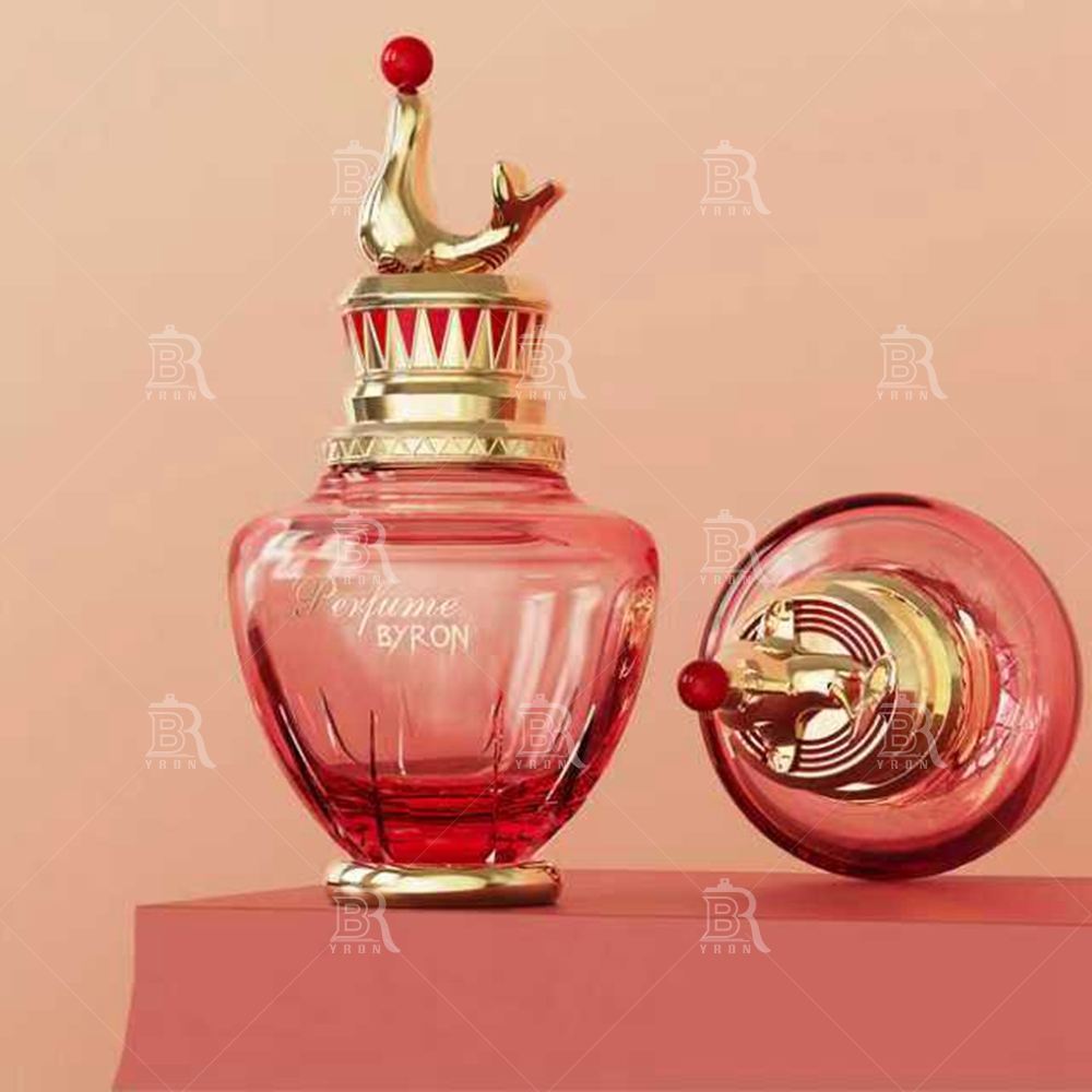 Byron 100ml Golden Swan Perfume Bottle &ndash; Regal Bird Motif Luxury Fragrance Vessel