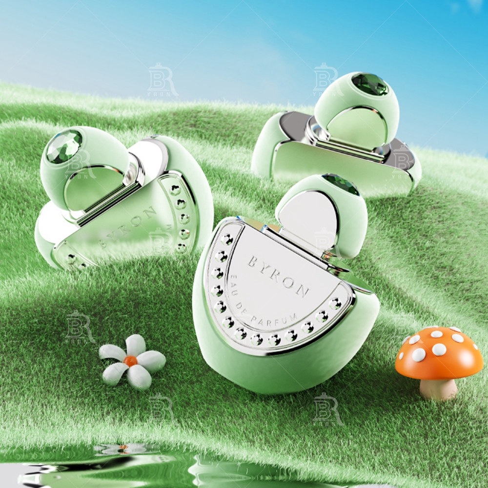 Byron 100ml Golden Mushroom Perfume Bottles &ndash; Whimsical Forest Fantasy Scent Collection