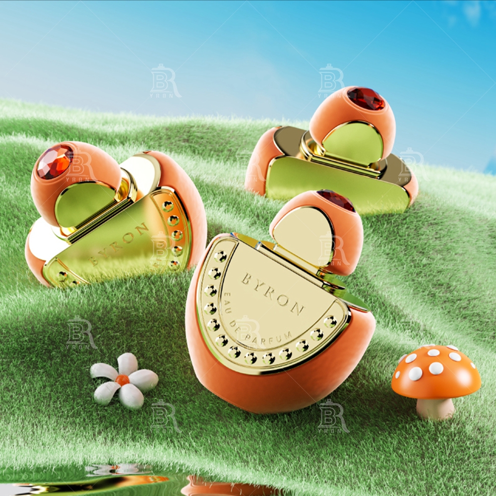 Byron 100ml Golden Mushroom Perfume Bottles &ndash; Whimsical Forest Fantasy Scent Collection