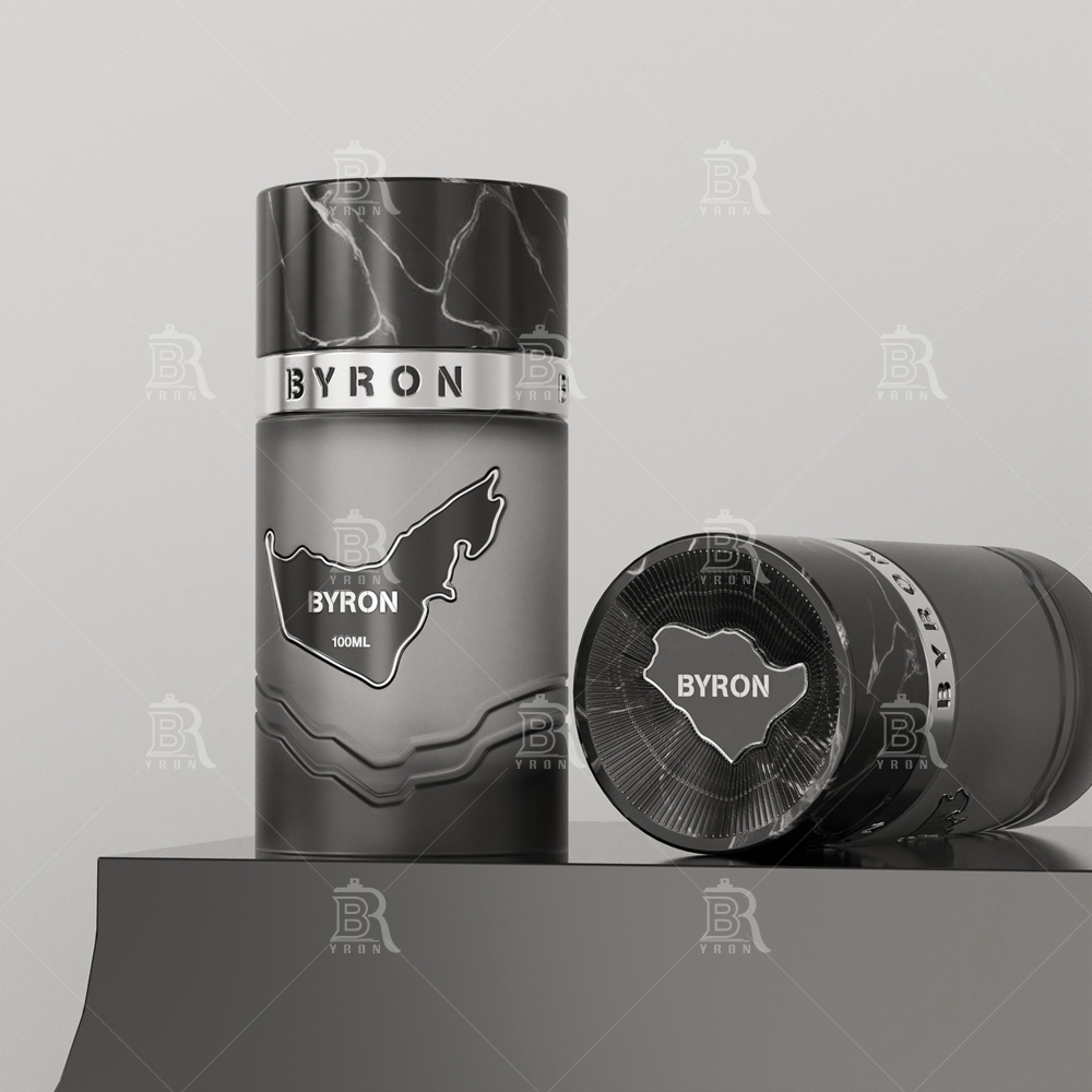 Byron 100ml Marble Green Perfume Bottle &ndash; Nature-Inspired Stone Texture Fragrance Jar