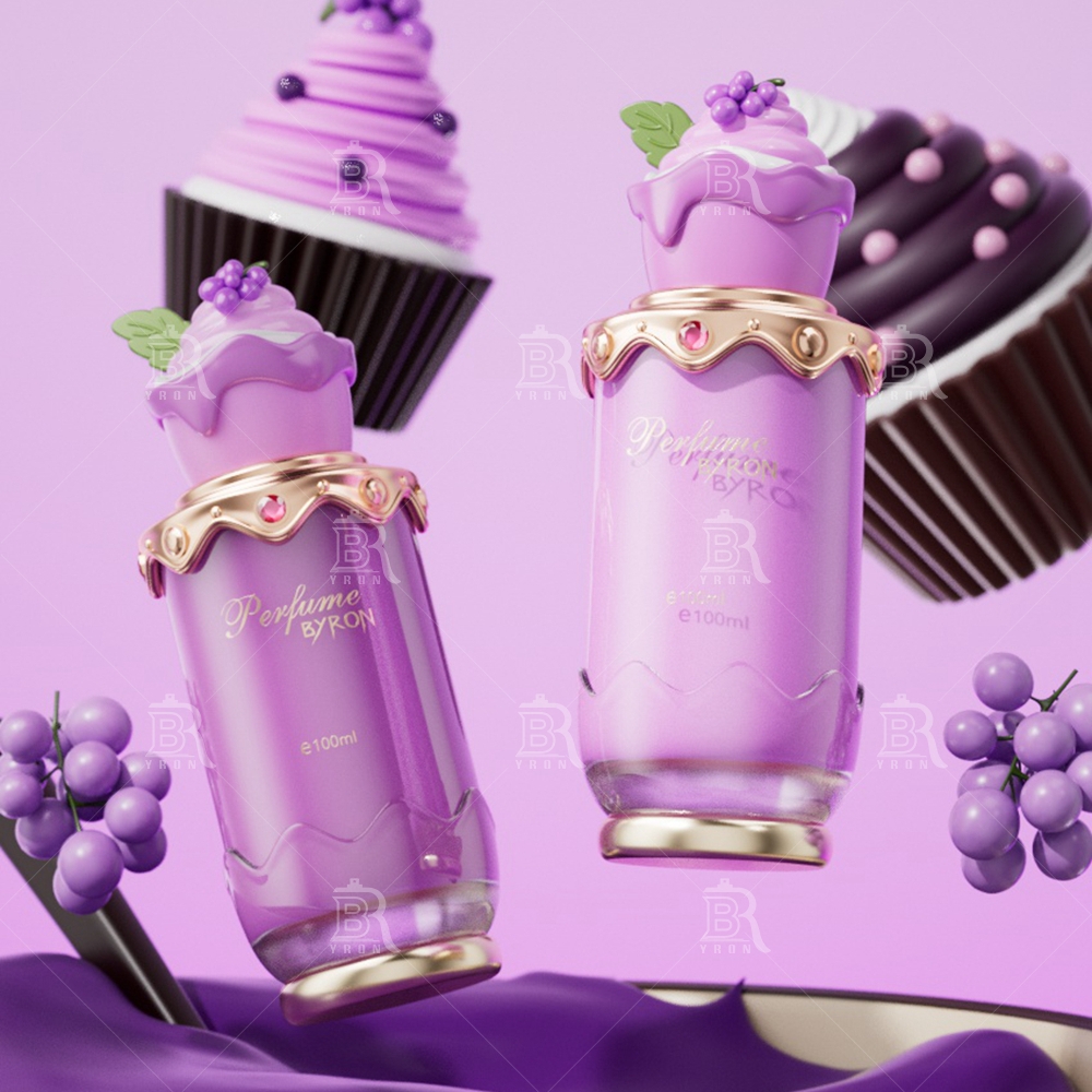 Byron 100ml Strawberry Cupcake Perfume Bottle &ndash; Sweet Dessert Themed Luxury Scent