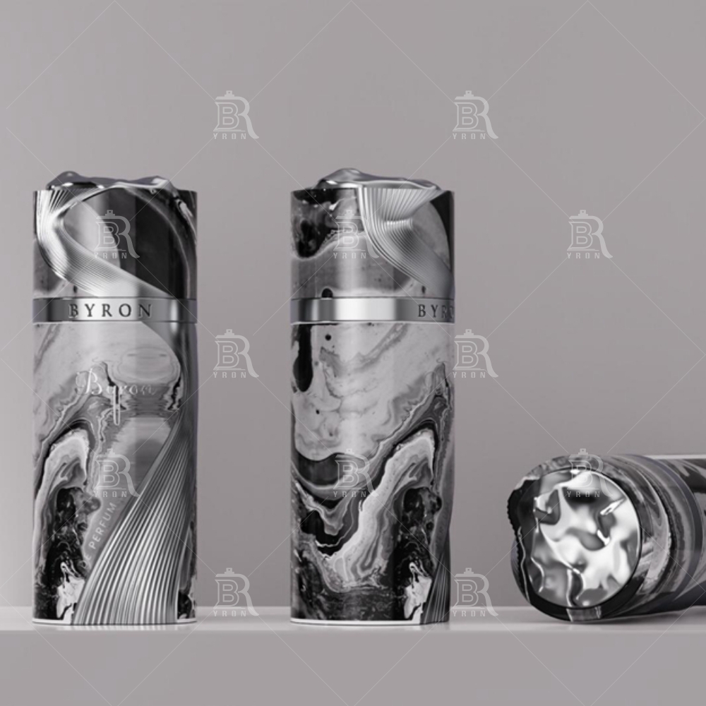 Byron 100ml Mauve Silk Wrap Perfume Bottle &ndash; Modern Minimalist Luxury Scent Vessel