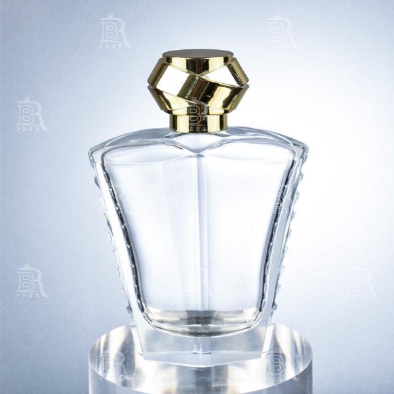 Clear Glass Fragrance Bottle 100ml with Cap - Elegant Design for Premium Perfume