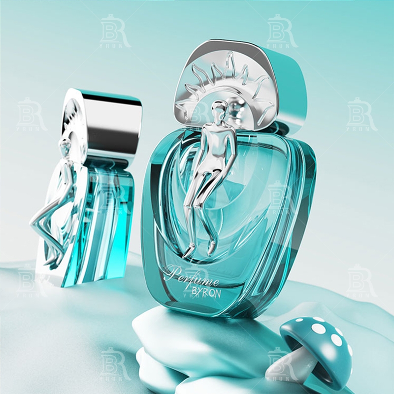 Customization of BYRON Perfume Packaging Materials_ABS Gold-Plated Cap Coated Glass Bottle_Gilded Lo
