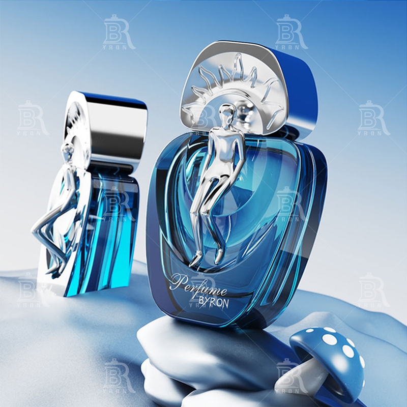 Customization of BYRON Perfume Packaging Materials_ABS Gold-Plated Cap Coated Glass Bottle_Gilded Lo