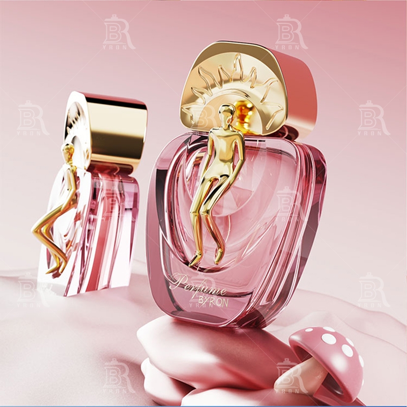Customization of BYRON Perfume Packaging Materials_ABS Gold-Plated Cap Coated Glass Bottle_Gilded Lo